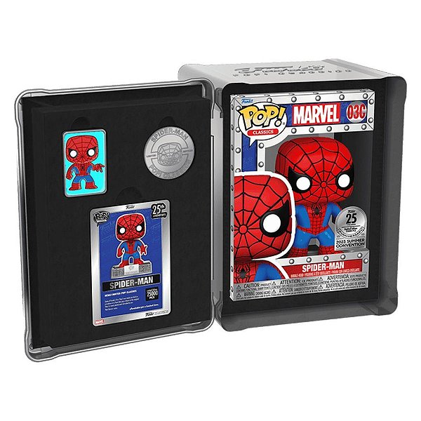 Boneco Funko Pop Marvel Classic Spider-man - 25th Anniversary #73905