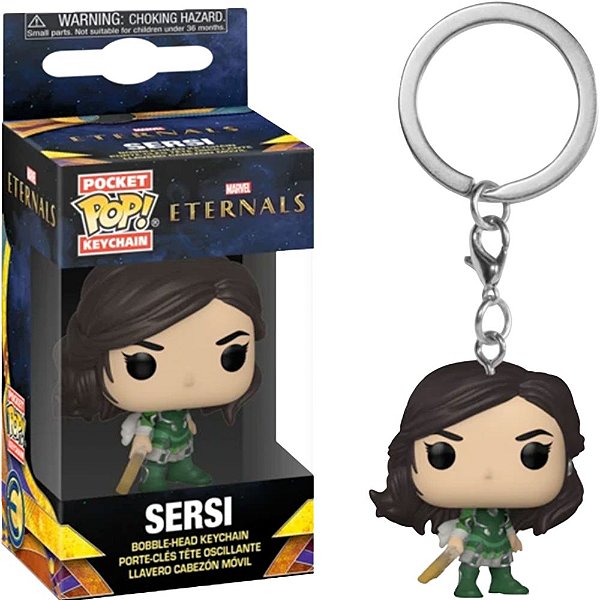 Funko Pop Keychain Marvel - Eternals Sersi #50090 Vinil 9,5 cm Oficial Funko
