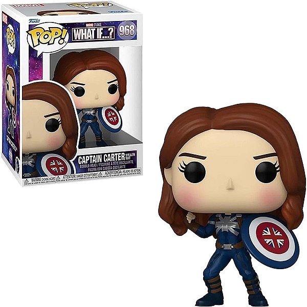 Funko Pop Marvel What Iff ? Captain Carter - Stealth Suit (Temporada 3) #968 Vinil 9,5 cm Oficial...