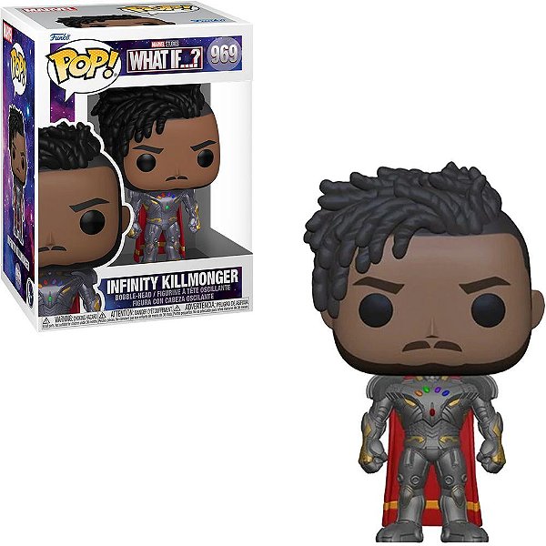 Funko Pop Marvel What Iff ? - Killmonger Infinity (Temporada 3) #969 Vinil 9,5 cm Oficial Funko