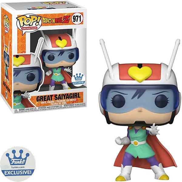 Funko Pop Dragon Ball Z9 Great - Saiyagirl Ex #971 Vinil 9,5 cm Oficial Funko