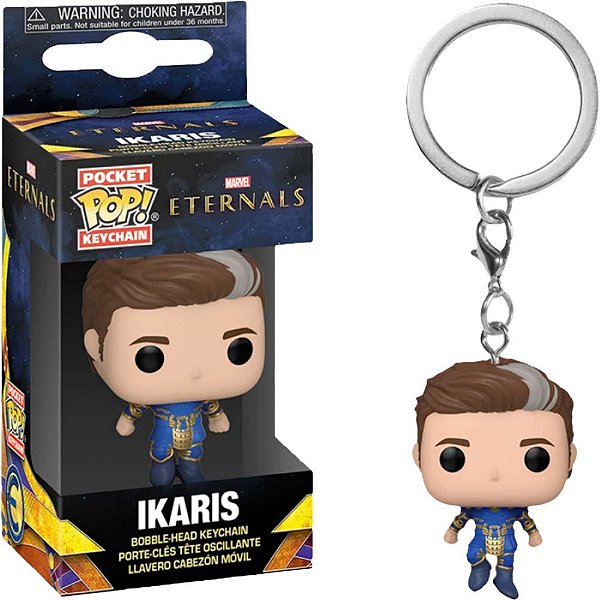 Funko Pop Keychain Marvel - Eternals Ikaris #50089 Vinil 9,5 cm Oficial Funko