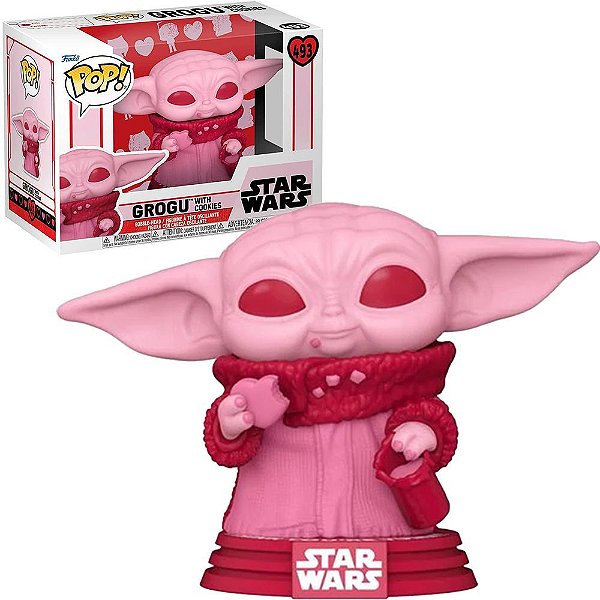 Funko Pop Star Wars Valentines The - Child W/Cookies #493 Vinil 9,5 cm Oficial Funko