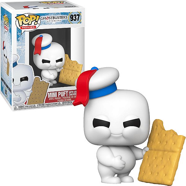 Funko Pop Ghostbusters Afterlife Mini Puft - W/Graham Cracker #937 Vinil 9,5 cm Oficial Funko