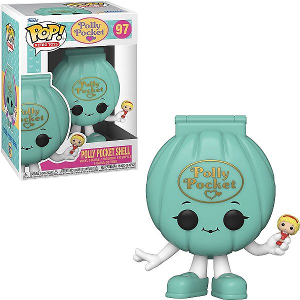 Funko Pop Polly Pockect Polly - Pocket Shell #97 Vinil 9,5 cm Oficial Funko