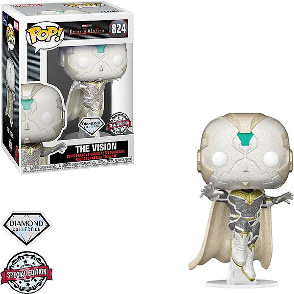 Funko Pop Marvel Wanda Vision - The Diamond #824 Vinil 9,5 cm Oficial Funko
