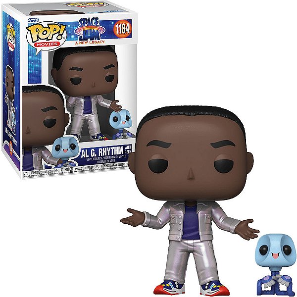Funko Pop Space Jam Legacy Al - G.Rythm W/Pete #1184 Vinil 9,5 cm Oficial Funko