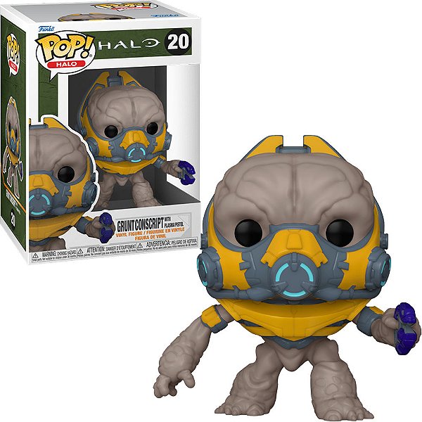 Funko Pop Halo Infinite - Grunt W/Weapon #20 Vinil 9,5 cm Oficial Funko