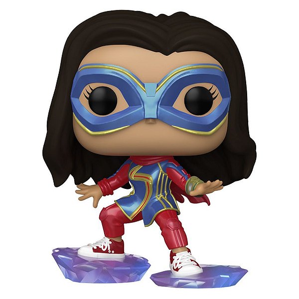 Funko Pop Marvel Ms Marvel - Ms.Marvel Stepping #1084 Vinil 9,5 cm Oficial Funko