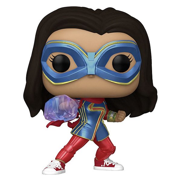 Funko Pop Marvel Ms Marvel Ms.Marvel - W/Light Arm #1083 Vinil 9,5 cm Oficial Funko