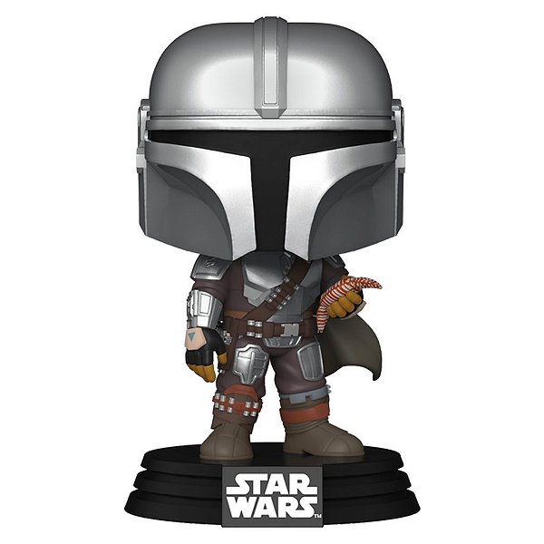 Funko Pop Star Wars Book Of Boba The - Mandalorian W/Pouch #585 Vinil 9,5 cm Oficial Funko