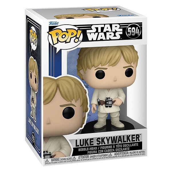 Funko Pop Star Wars Swnc - Luke Skywalker #594 Vinil 9,5 cm Oficial Funko