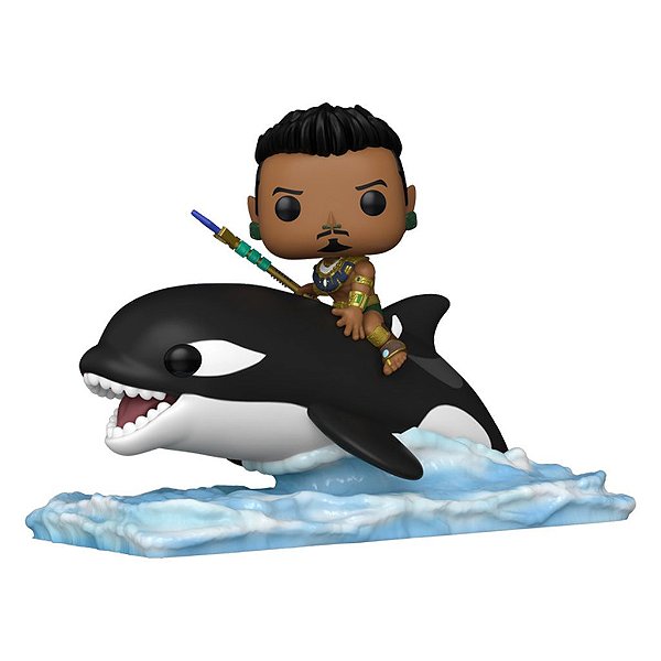 Funko Pop Marvel Black Phanter Wakanda - Namor W/Orca #116 Vinil 9,5 cm Oficial Funko