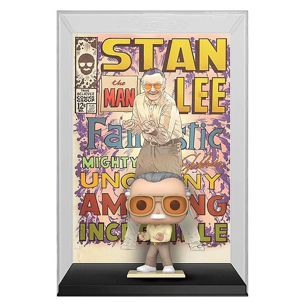 Funko Pop Marvel Comic Cover Stan - Lee 01 #67639 Vinil 9,5 cm Oficial Funko