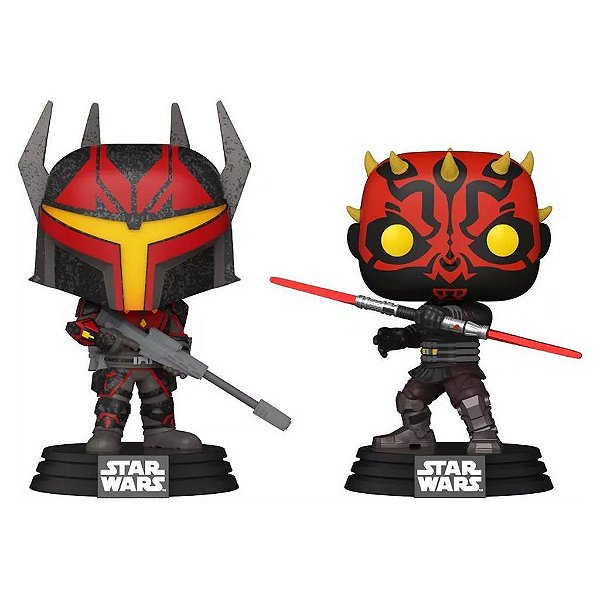 Funko Pop Star Wars Darth Maul & Gar - Saxon 2Pack #40869 Vinil 9,5 cm Oficial Funko