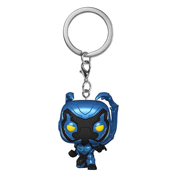Funko Pop Keychain Blue Beetle - Blue Beetle #72348 Vinil 9,5 cm Oficial Funko