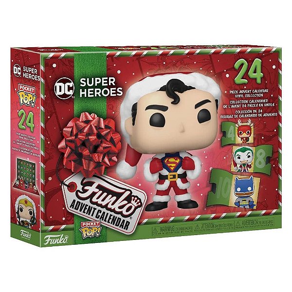 Funko Pop Pocket Calendar Advent Dc - 2023 24Pcs #73077 Vinil 9,5 cm Oficial Funko