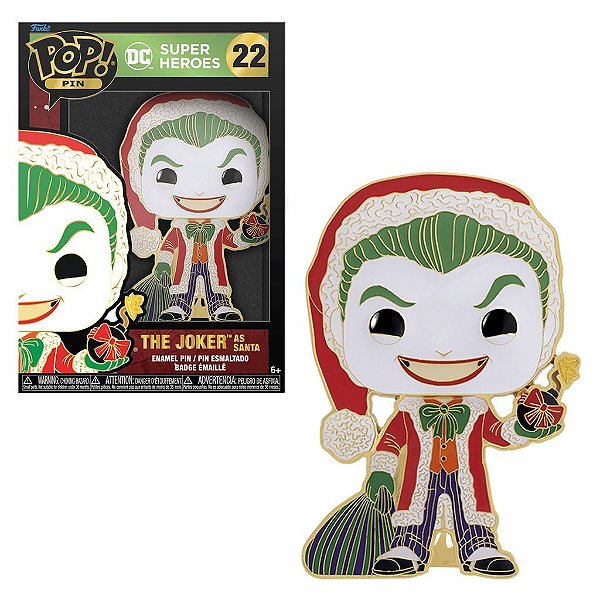 Funko Pop Pins.Heroes - The Joker #44121 Vinil 9,5 cm Oficial Funko
