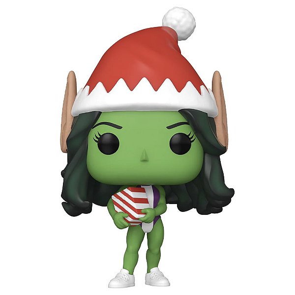 Funko Pop Marvel - Holiday She-Hulk #1286 Vinil 9,5 cm Oficial Funko