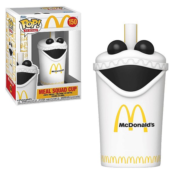 Funko Pop Mc Donalds Meal - Squad Cup #150 Vinil 9,5 cm Oficial Funko