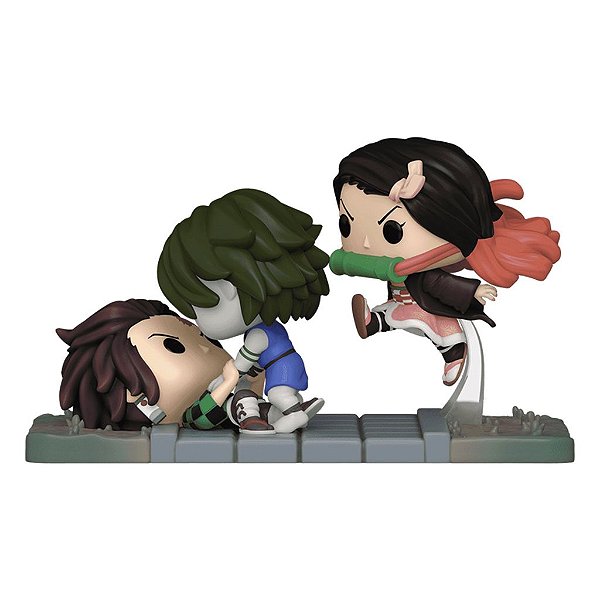 Funko Pop Demon Slayer Tanjiro & Nezuko - Vs.Temple Demon #1419 Vinil 9,5 cm Oficial Funko