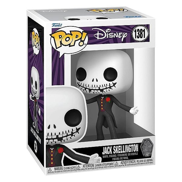 Funko Pop Disney Nbc 30Th Jack - Skellington Formal #1381 Vinil 9,5 cm Oficial Funko