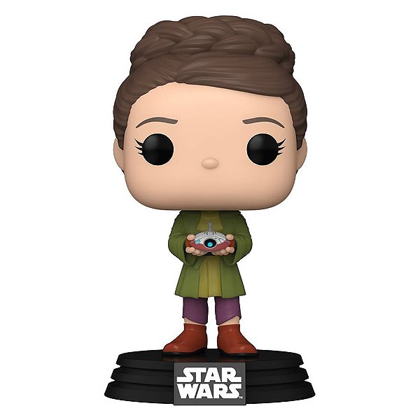 Funko Pop Star Wars Obi-Wan Kenobi Leia - Young W/Lola (Temporada 2) #659 Vinil 9,5 cm Oficial Funko