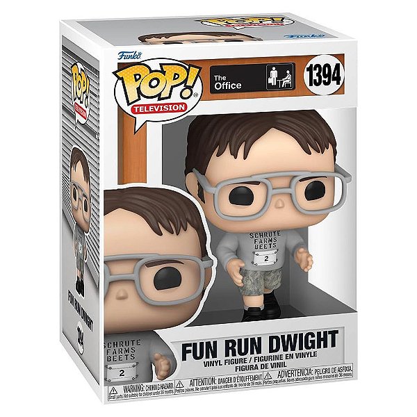 Funko Pop The Office Fun - Run Dwight #1394 Vinil 9,5 cm Oficial Funko