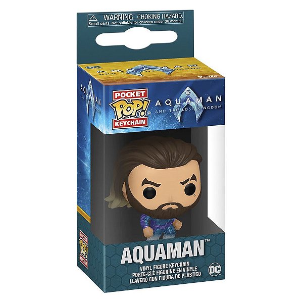 Funko Pop Keychain Aquaman And The Lost Kingdom - Aquaman Stealth #67574 Vinil 9,5 cm Oficial Funko