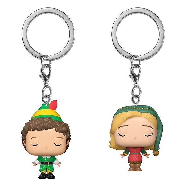 Funko Pop Keychain Elf Buddy & - Jovie 2Pack #73921 Vinil 9,5 cm Oficial Funko
