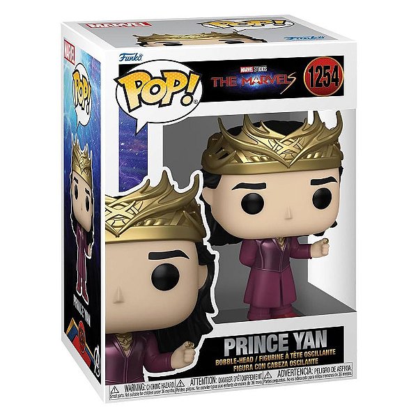 Funko Pop Marvel The Marvels - Prince Yan #1254 Vinil 9,5 cm Oficial Funko