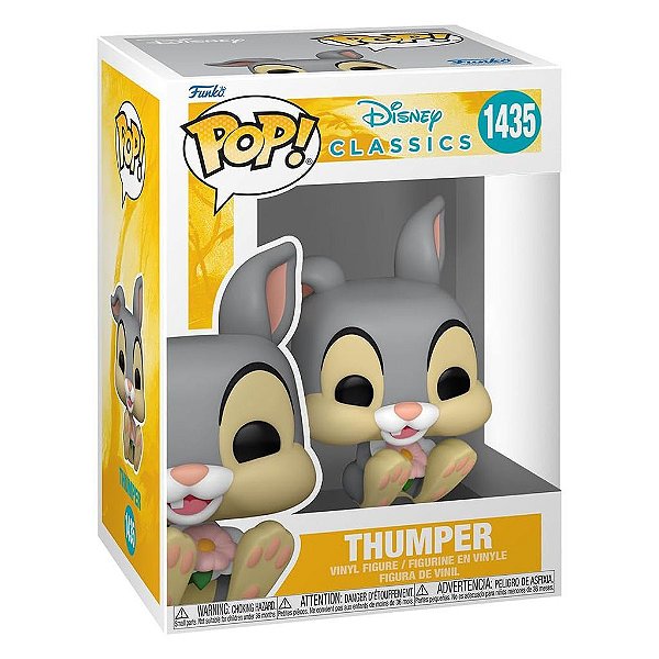 Funko Pop Disney - Classics Thumper #1435 Vinil 9,5 cm Oficial Funko