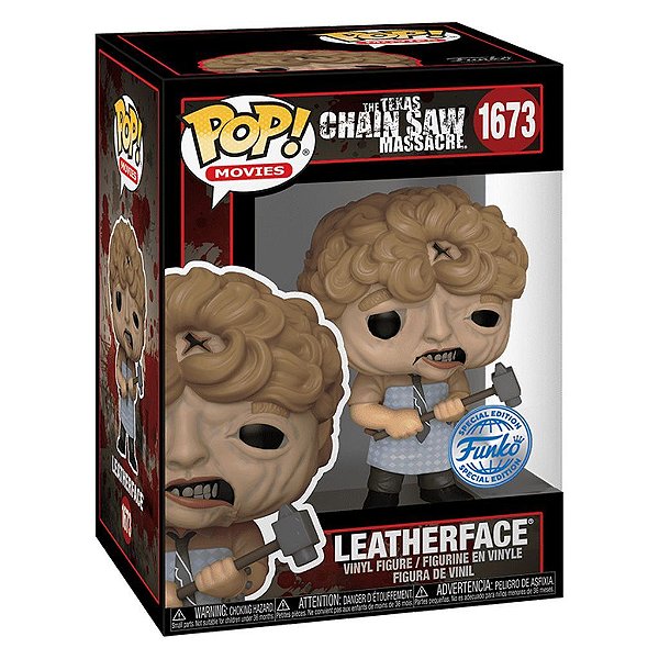 Funko Pop Texas Chainsaw Massacre Leatherface - Scare Fair #1673 Vinil 9,5 cm Oficial Funko