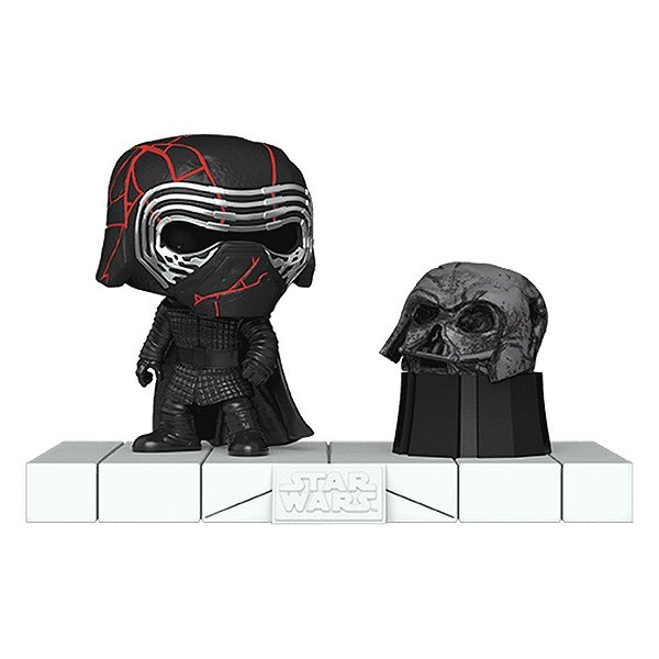 Funko Pop Star Wars Darkside Kylo Ren - W/Vader Helmet #739 Vinil 9,5 cm Oficial Funko