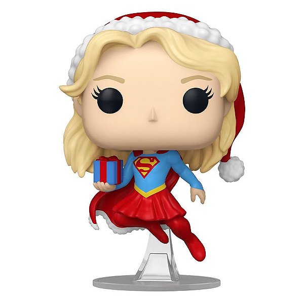 Funko Pop Heroes Dc - Holiday Supergirl #526 Vinil 9,5 cm Oficial Funko