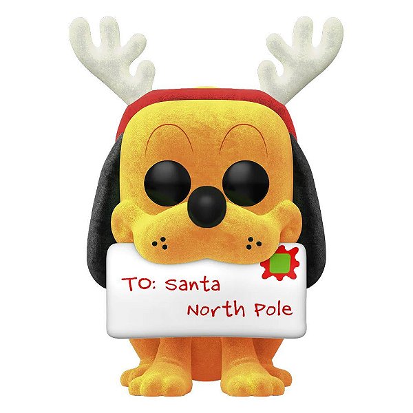 Funko Pop Disney Holiday - Pluto Flocked #1227 Vinil 9,5 cm Oficial Funko