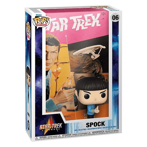 Funko Pop Star Trek Cover - Spock 06 #72500 Vinil 9,5 cm Oficial Funko