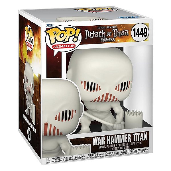 Funko Pop Attack On Titan War - Hammer Titan #1449 Vinil 9,5 cm Oficial Funko