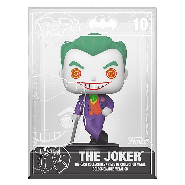 Funko Pop Heroes Dc Joker Die-Cast - Joker 10 #74301 Vinil 9,5 cm Oficial Funko