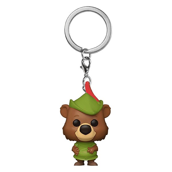 Funko Pop Keychain Disney Robin Hood - Little John #75916 Vinil 9,5 cm Oficial Funko