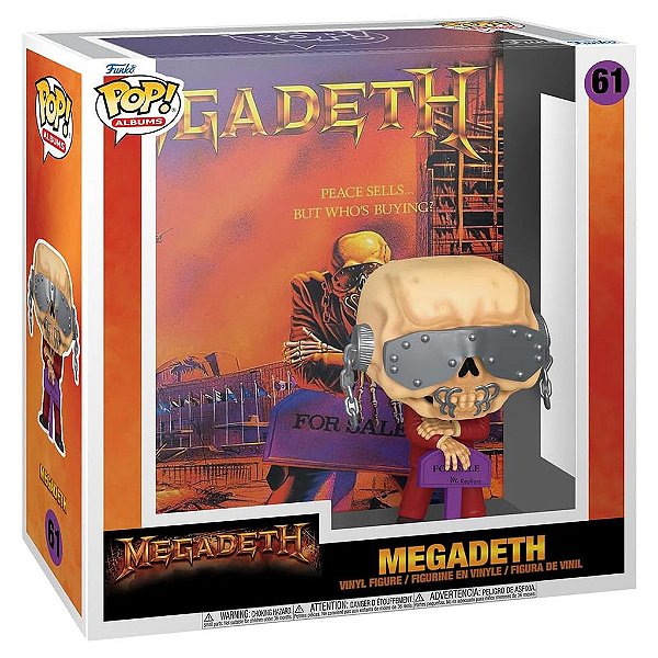 Funko Pop Rocks Albums - Megadeth 61 #72589 Vinil 9,5 cm Oficial Funko