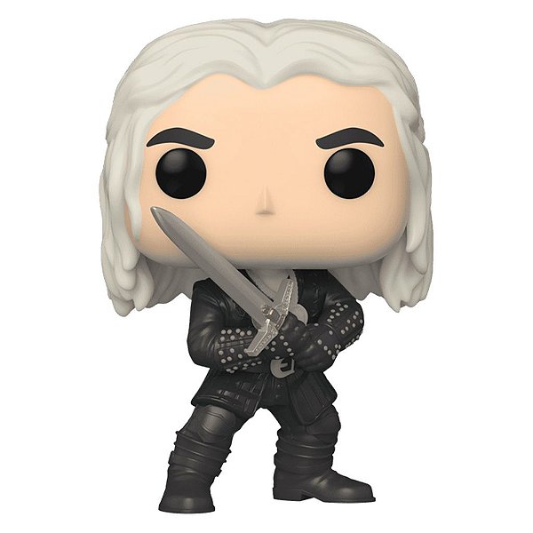 Funko Pop The - Witcher Geralt (Temporada 2) #1385 Vinil 9,5 cm Oficial Funko