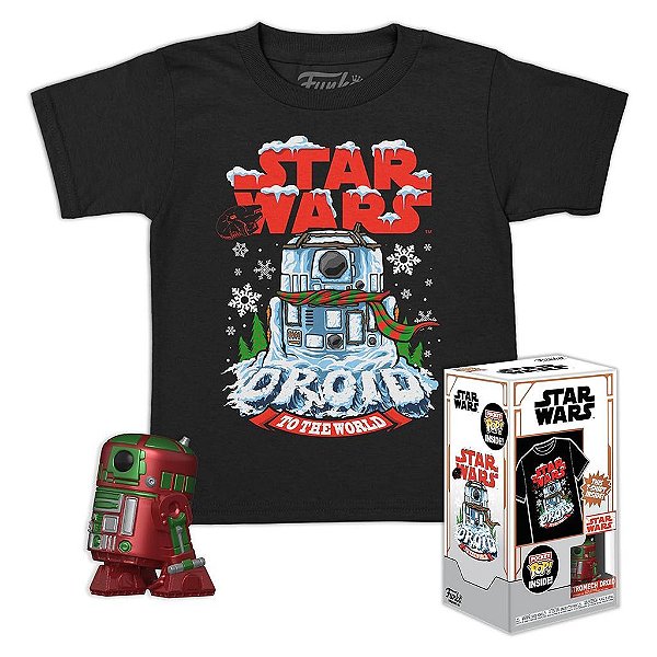 Funko Pop Pocket + Tee Star - Wars R2-D2 #72940 Vinil 9,5 cm Oficial Funko