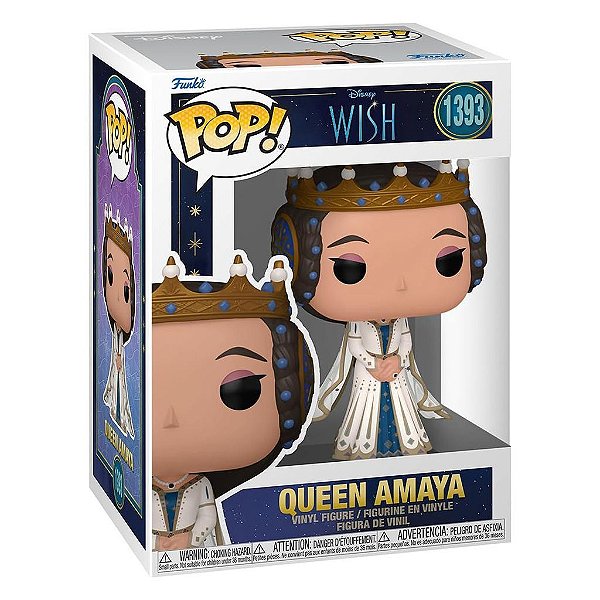 Funko Pop Disney Wish - Queen Amaya #1393 Vinil 9,5 cm Oficial Funko