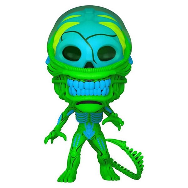 Funko Pop Aliens Alien 40Th Xenomorph - Black Light #731 Vinil 9,5 cm Oficial Funko