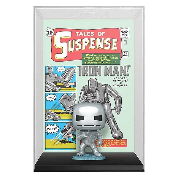 Funko Pop Marvel Cover Iron Man Tales Os - Suspense 34 #72504 Vinil 9,5 cm Oficial Funko