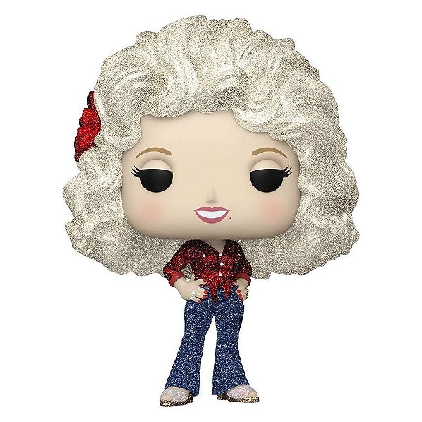 Funko Pop Rocks Dolly Parton Dolly Parton 77 - Tour Diamond #351 Vinil 9,5 cm Oficial Funko