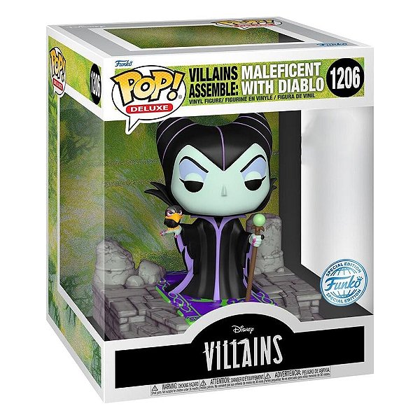 Funko Pop Disney Villains - Maleficent W/Diablo #1206 Vinil 9,5 cm Oficial Funko