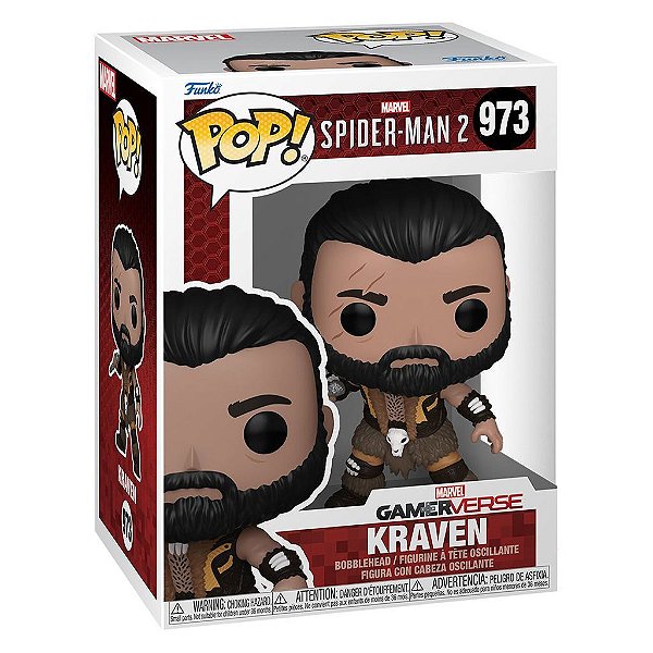 Funko Pop Marvel Gamer Verse Spider-Man - 2 Kraven #973 Vinil 9,5 cm Oficial Funko