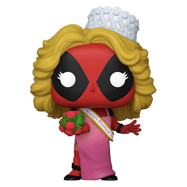 Funko Pop Marvel Deadpool 2 Deadpool - Beauty Pageant #1340 Vinil 9,5 cm Oficial Funko